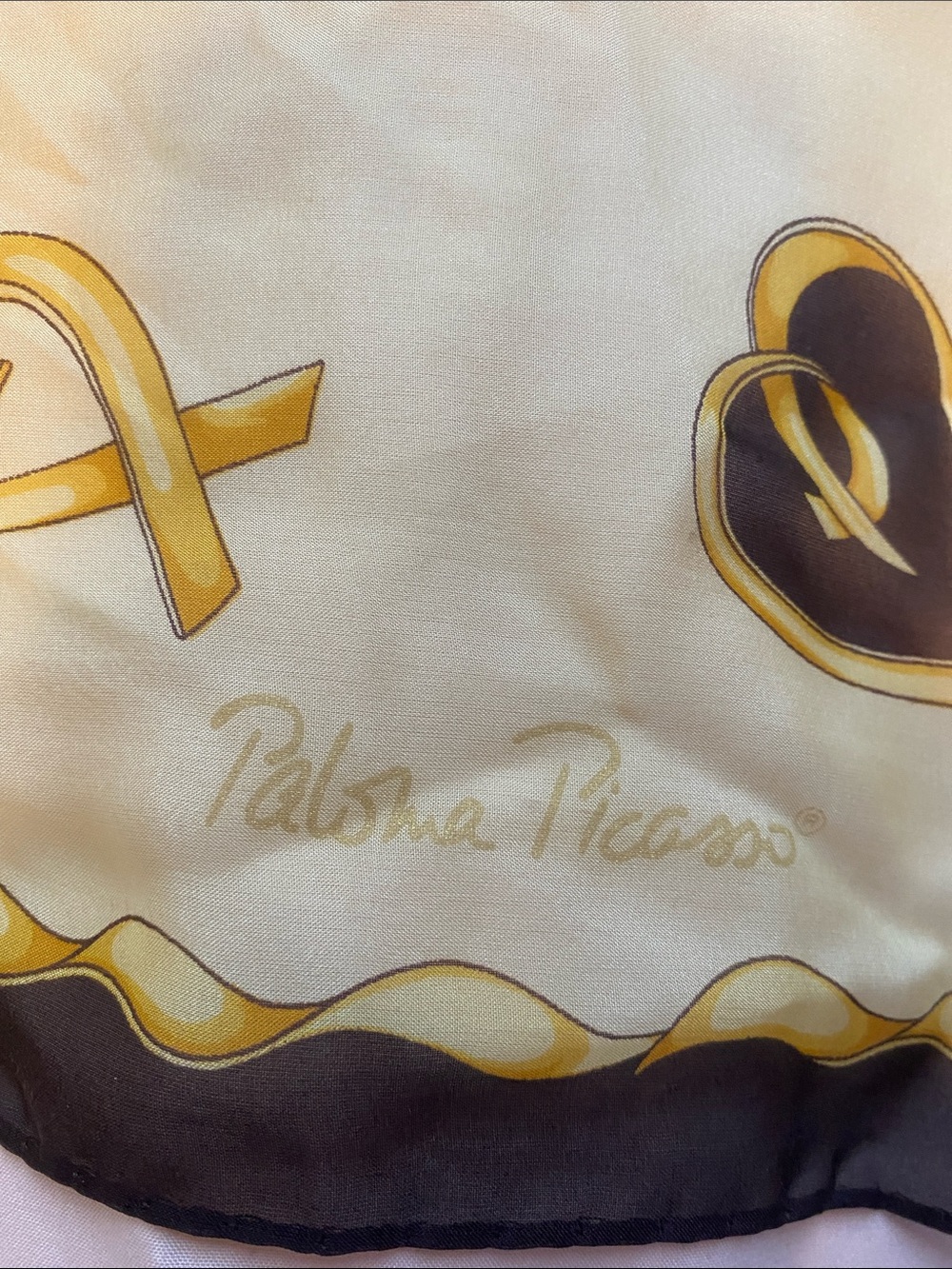 Vintage Paloma Picasso 100% silk scarf - Picture 2 of 3